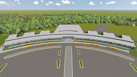 exterior view of the proposed Beekman Center building