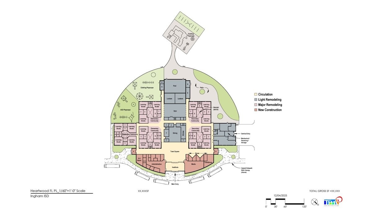 Proposed Heartwood School Building Layout